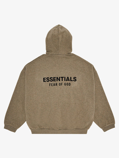 Fear of God Essentials Fleece Hoodie (FW24) 'Heather Gray' – back
