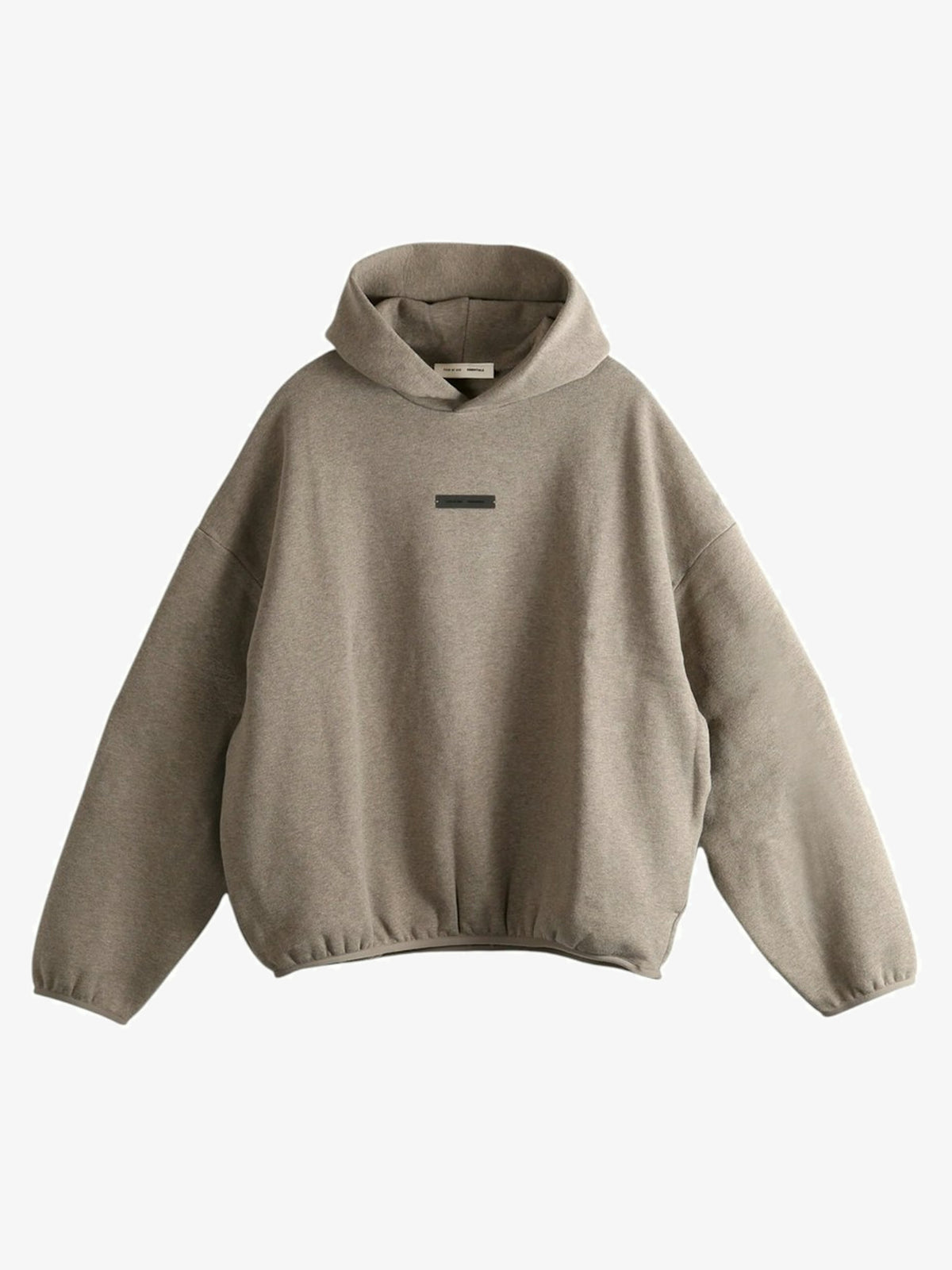 Fear of God Essentials Modern Fit Fleece Hoodie 'Homestead Heather' – front three-quarter