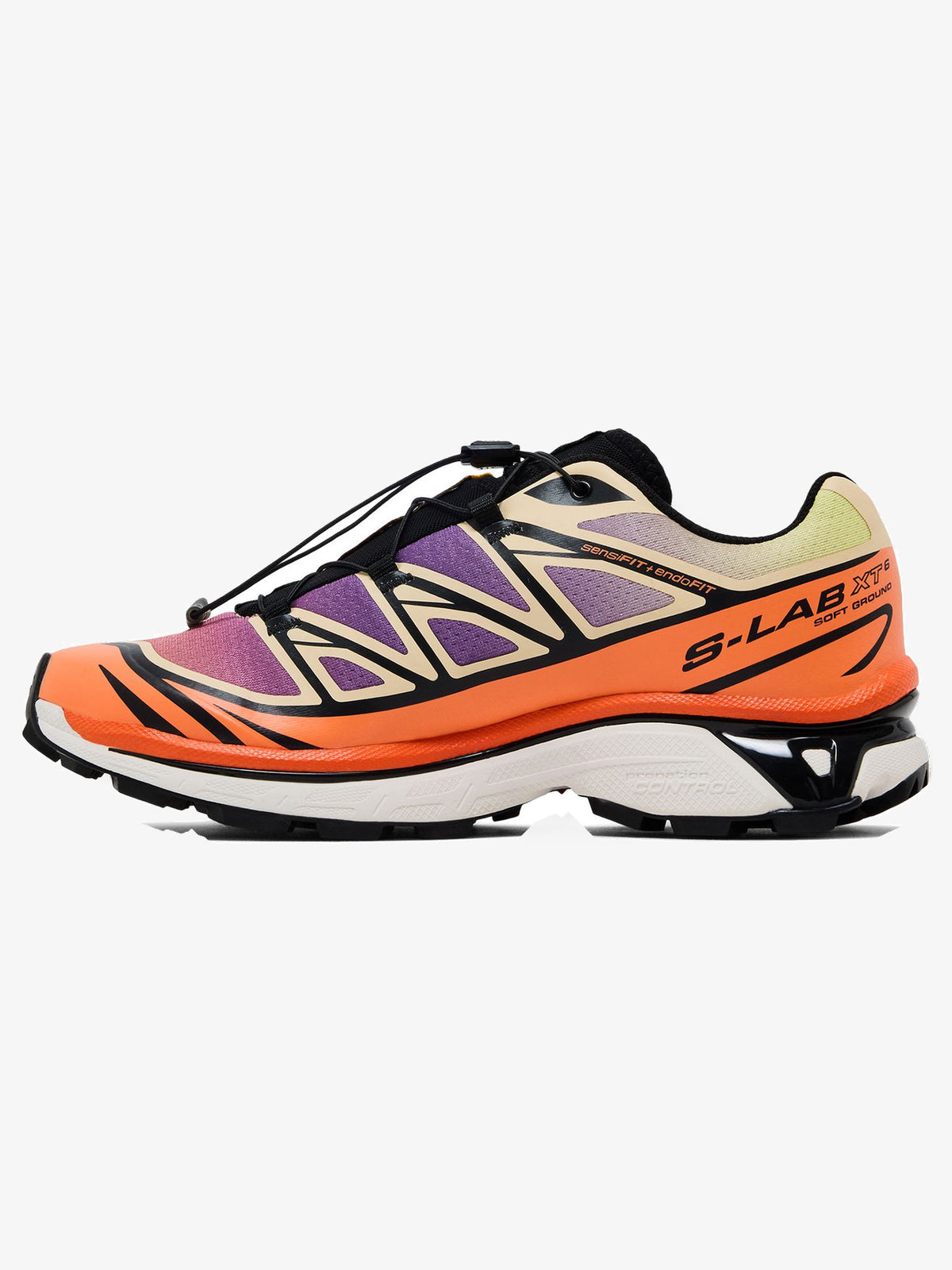 Salomon XT-6 'Black Almond Dragon Fire' – inner side