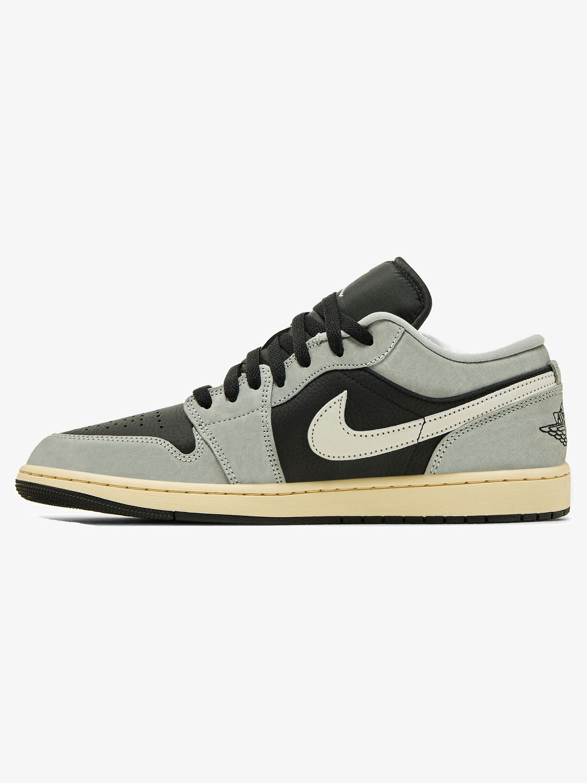 Jordan 1 Low 'Light Smoke Grey Off Noir' – inner side