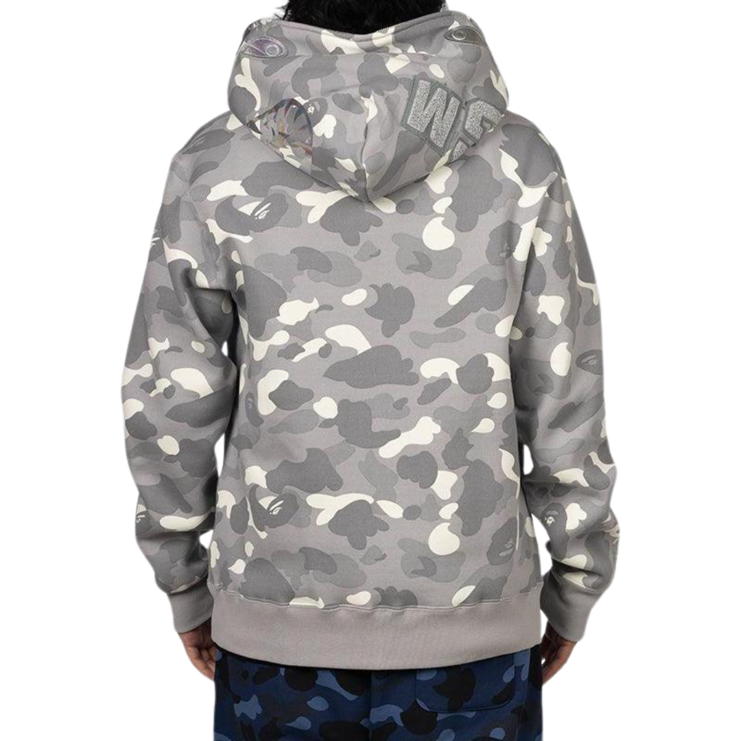 BAPE City Camo Shark Full Zip Hoodie (SS24) Gray