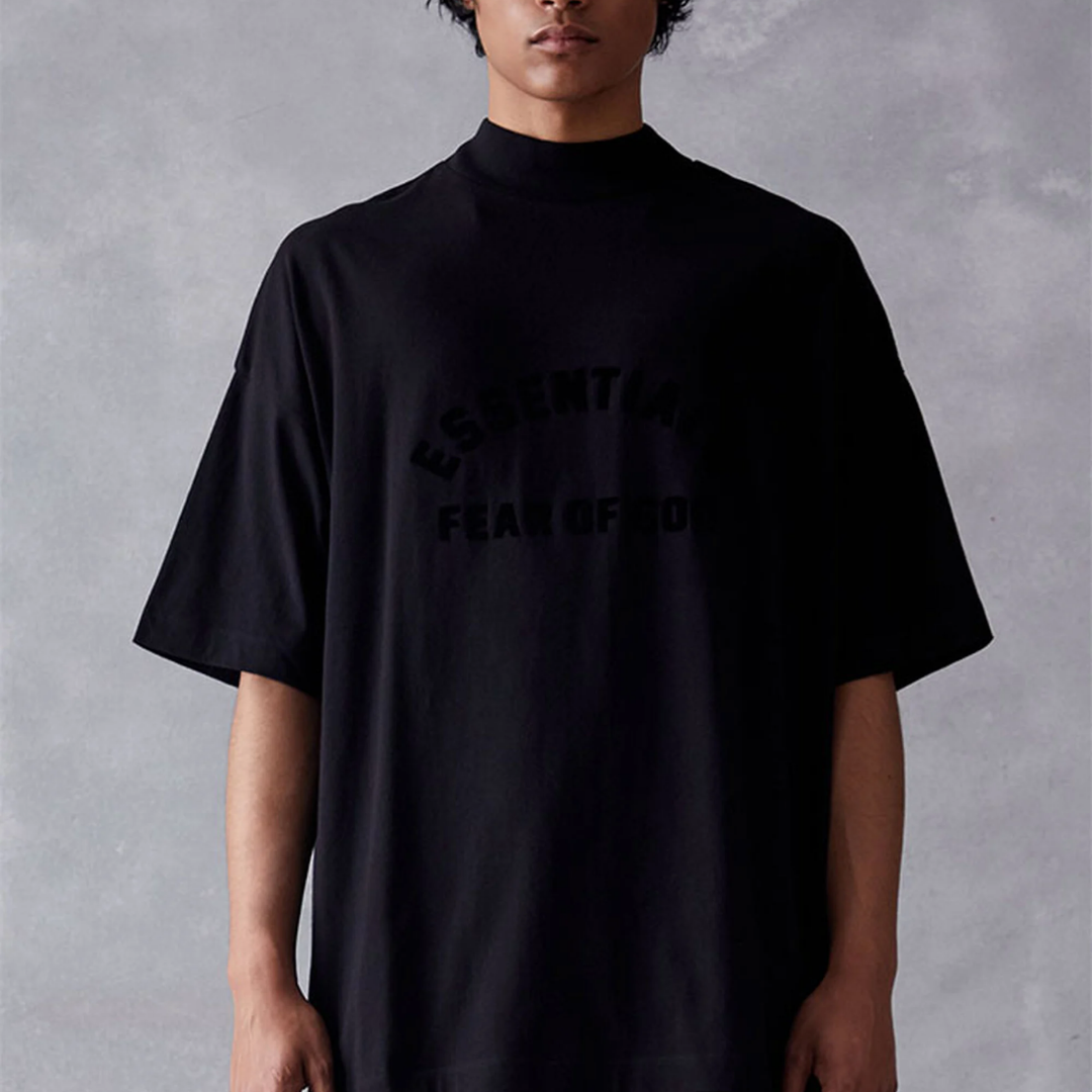Fear of God Essentials Arch Logo Tee Jet Black