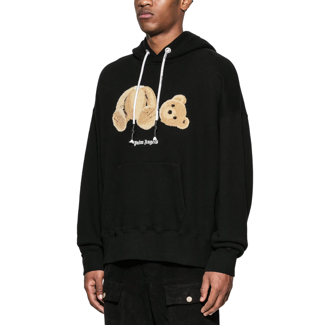 Palm Angels Kill the Bear Popover Hoodie Black Brown SS23