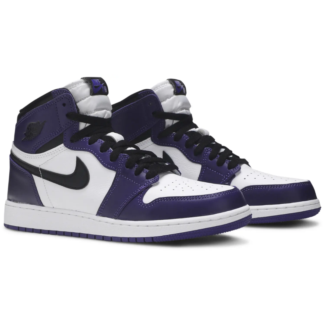 Jordan 1 Retro High Court Purple White (GS)