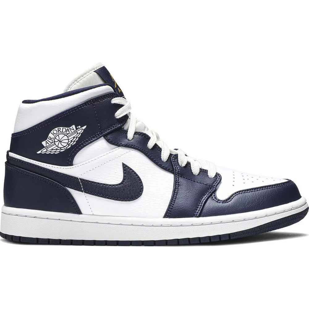 
                      
                        Jordan 1 Mid White Metallic Gold Obsidian
                      
                    