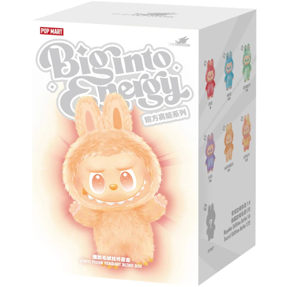 Pop Mart Labubu The Monsters Big into Energy Series Vinyl Plush Pendant Single Blind Box