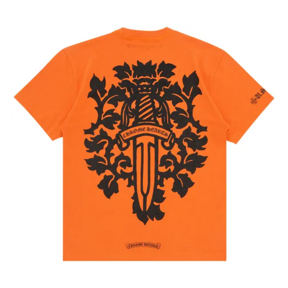 Chrome Hearts Vine Dagger T-shirt Orange/Black