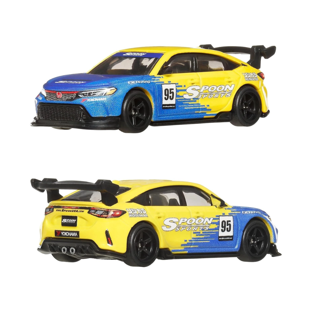Hot Wheels Premium Car Culture 2 Pack '99 Honda Civic Type R EK9 & Spoon FL5