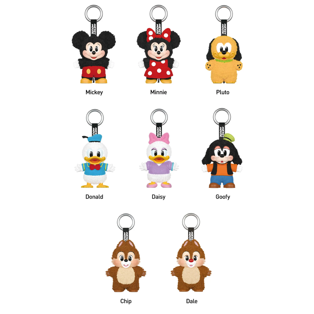 Pop Mart Disney Mickey Family Together Series Plush Keychain Single Blind Box