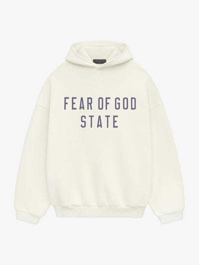 Fear of God Essentials Fleece Hoodie 'Shell' – front three-quarter