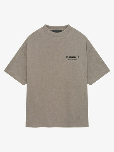 Fear of God Essentials Jersey Crewneck T-Shirt 'Heather Gray' – front three-quarter