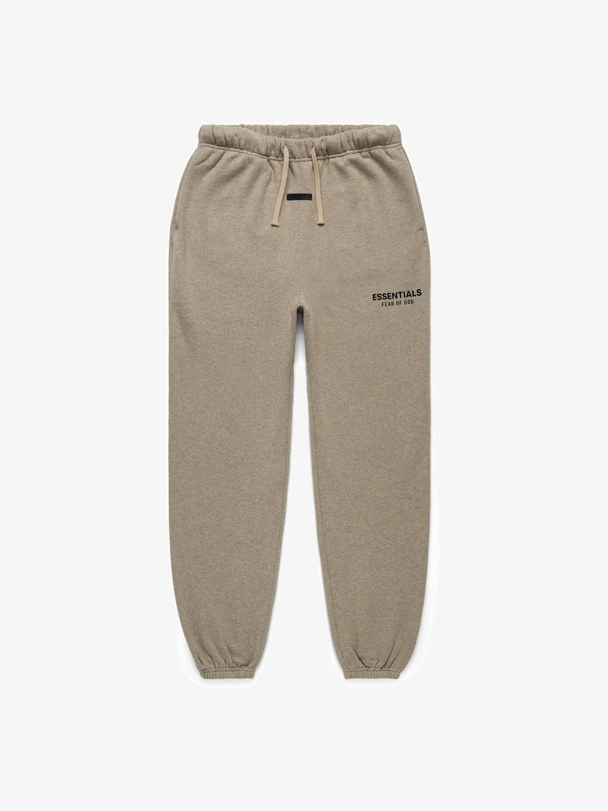 Fear of God Essentials Fleece Essential Sweatpant (FW24) 'Heather Gray' – front, flat lay