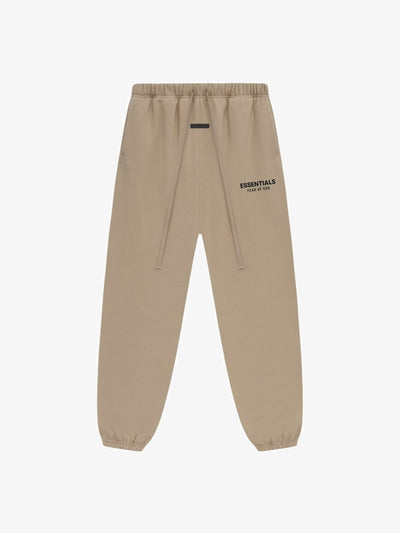 Fear of God Essentials Fleece Essential Sweatpant 'Desert Sand' – front, flat lay