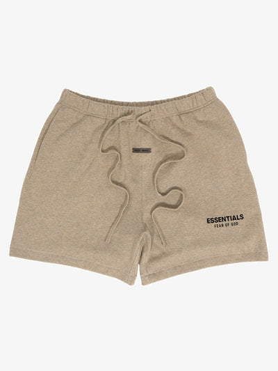 Fear of God Essentials Classic Sweatshort 'Homestead Heather' – front, flat lay