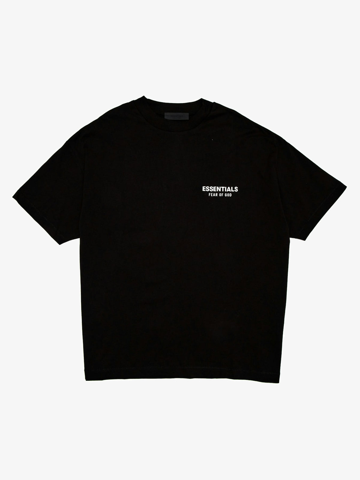 Fear of God Essentials Jersey Crewneck T-Shirt 'Black' – front three-quarter