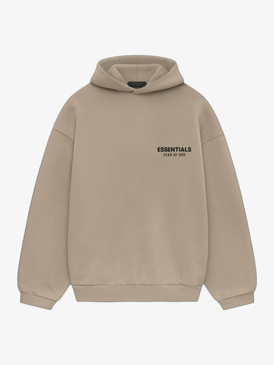 Fear of God Essentials Fleece Hoodie 'Desert Sand' – front three-quarter