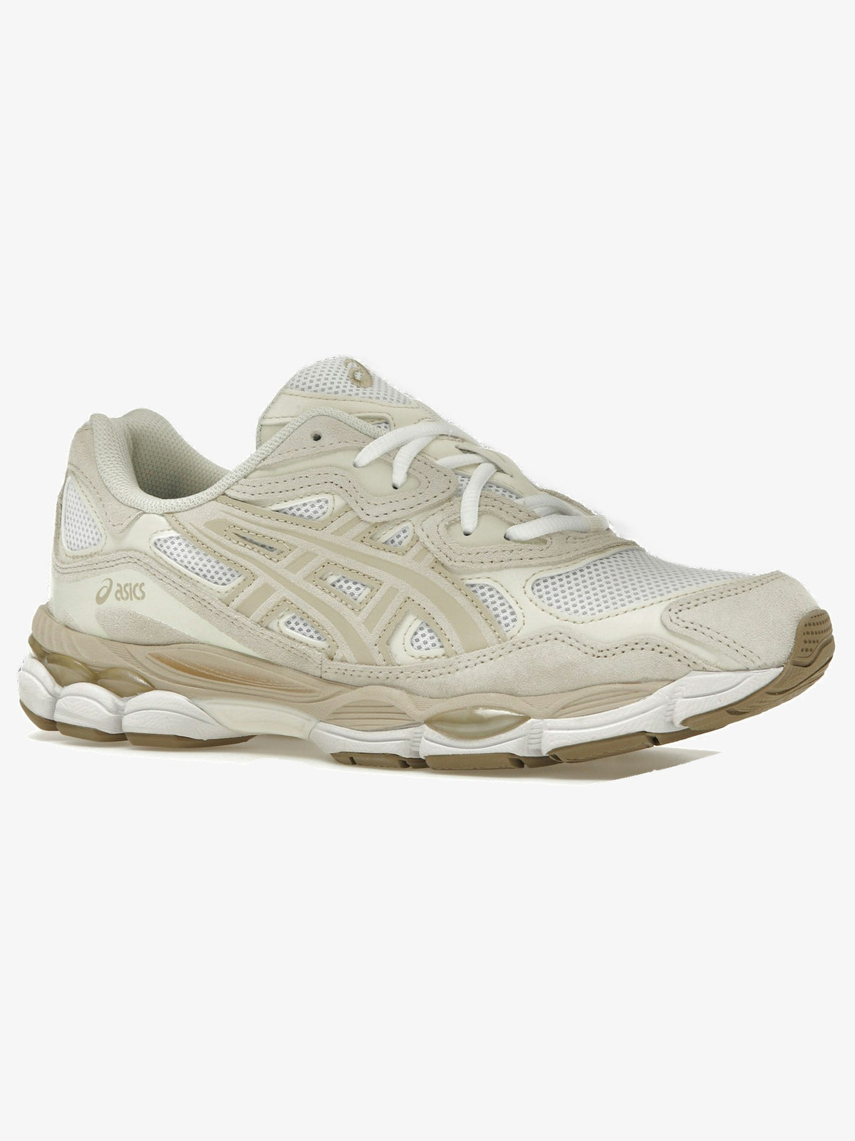 ASICS Gel-NYC 'White Feather Grey' – front three-quarter