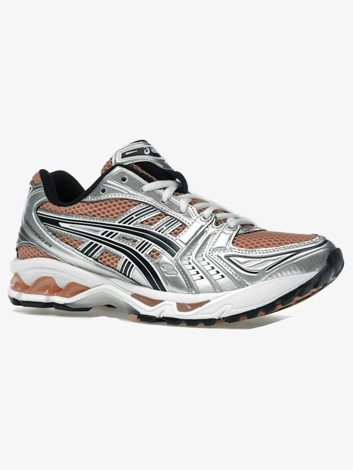 ASICS Gel-Kayano 14 'Sepia Pure Silver' – front three-quarter