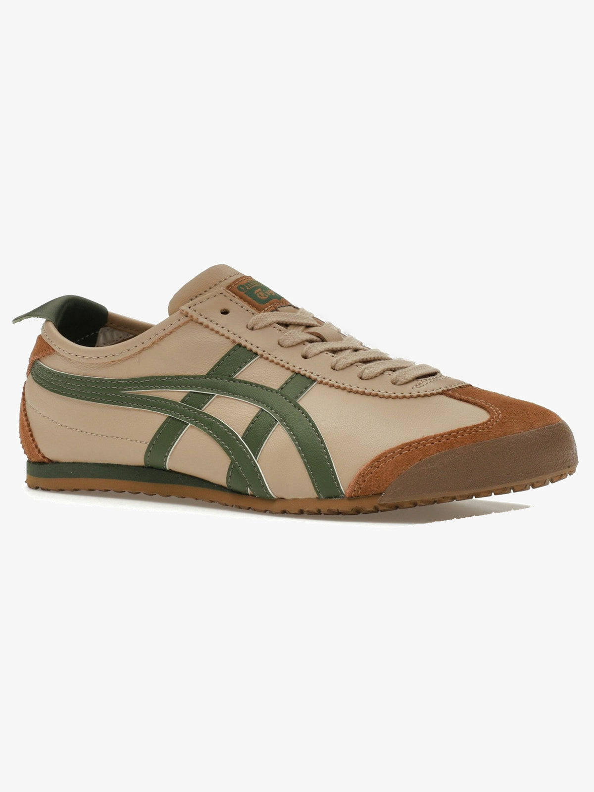 Onitsuka Tiger Mexico 66 'Beige Grass Green' – front three-quarter