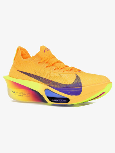 Nike Air Zoom Alphafly Next% 3 'Laser Orange Indigo Burst' – front three-quarter