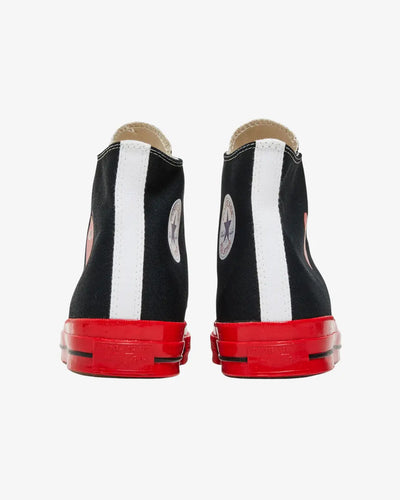 Comme des Garcons Play x Coverse Chuck 70 High Black Red Converse