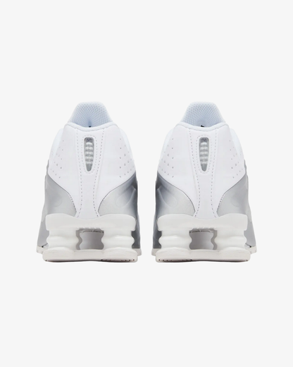 Nike Shox R4 GS White Metallic Silver 2025