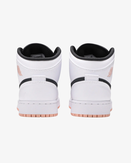 Air Jordan 1 Mid GS White Arctic Orange