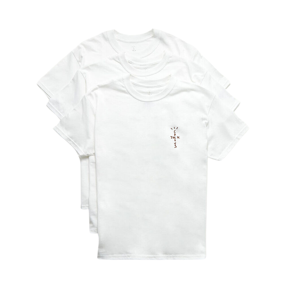 Travis Scott CJ T-Shirt (3 Pack) White