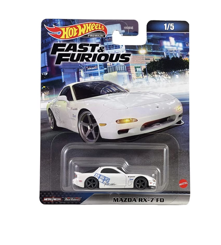Mazda RX-7 FD Fast & Furious 1/5 Hot Wheels Premium HNW46