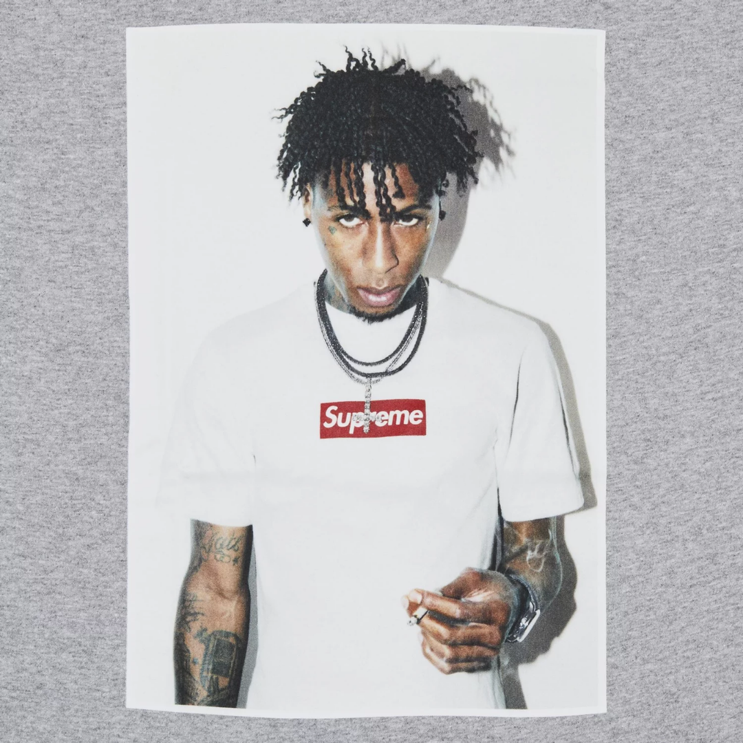 Supreme NBA Youngboy Tee Heather Grey