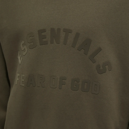 Fear of God ESSENTIALS Men's Spring Nylon Fleece Hoodie Ink/Jet Black