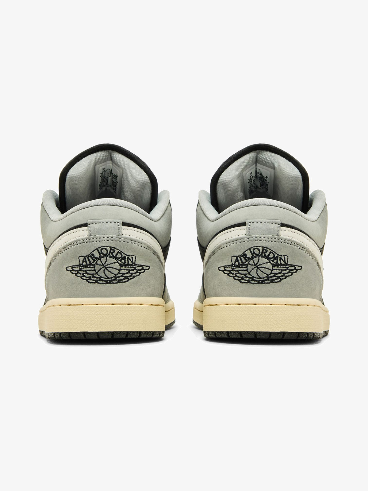 Jordan 1 Low 'Light Smoke Grey Off Noir' – back