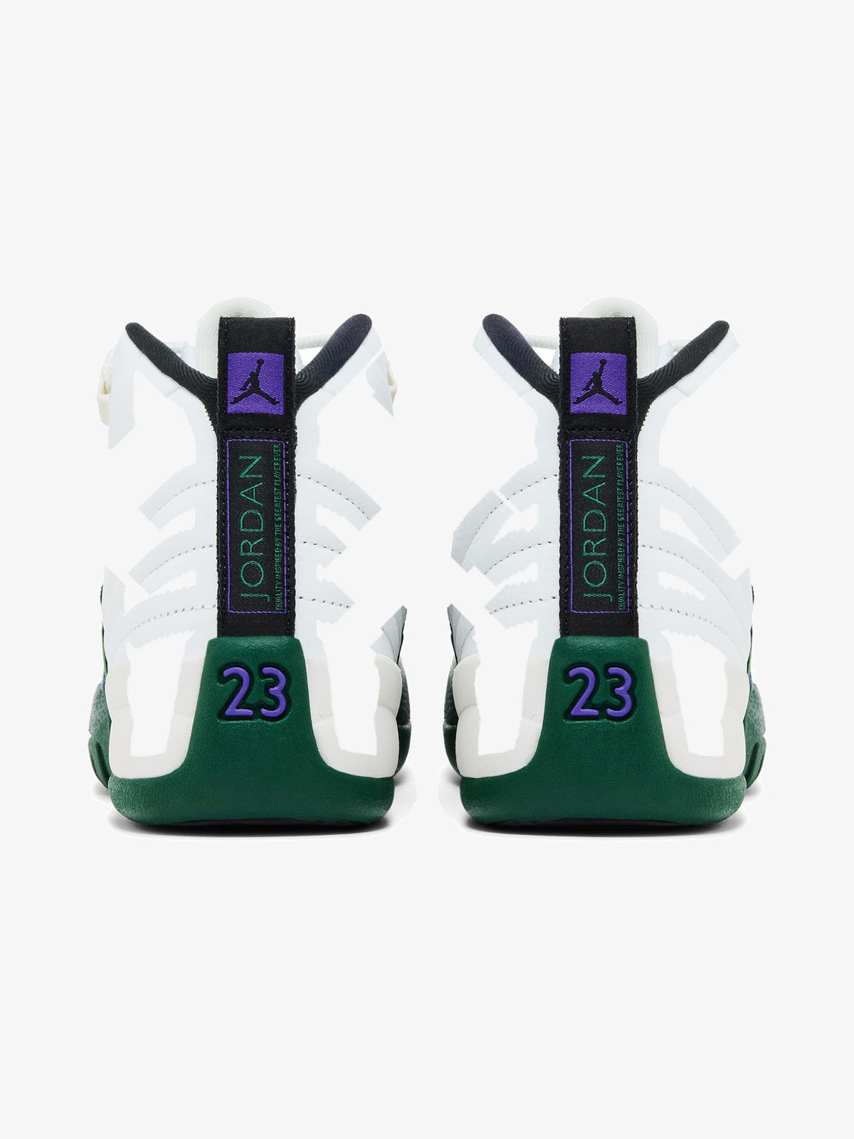 Jordan 12 Retro 'Bucks' (GS) – back