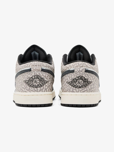 Jordan 1 Low SE 'Sail Deep Pewter Elephent Print' – back