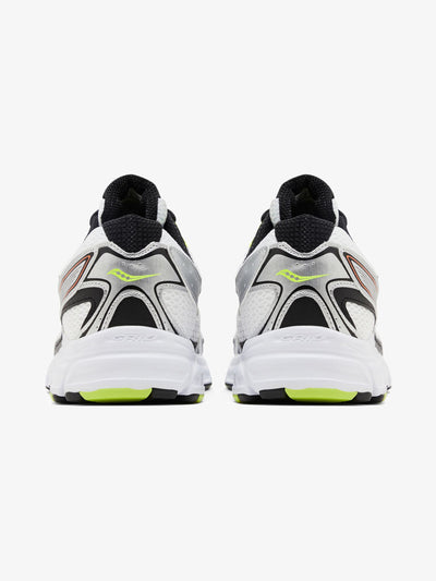 Saucony Grid Ride Millennium 'White Silver Lime Orange' – back
