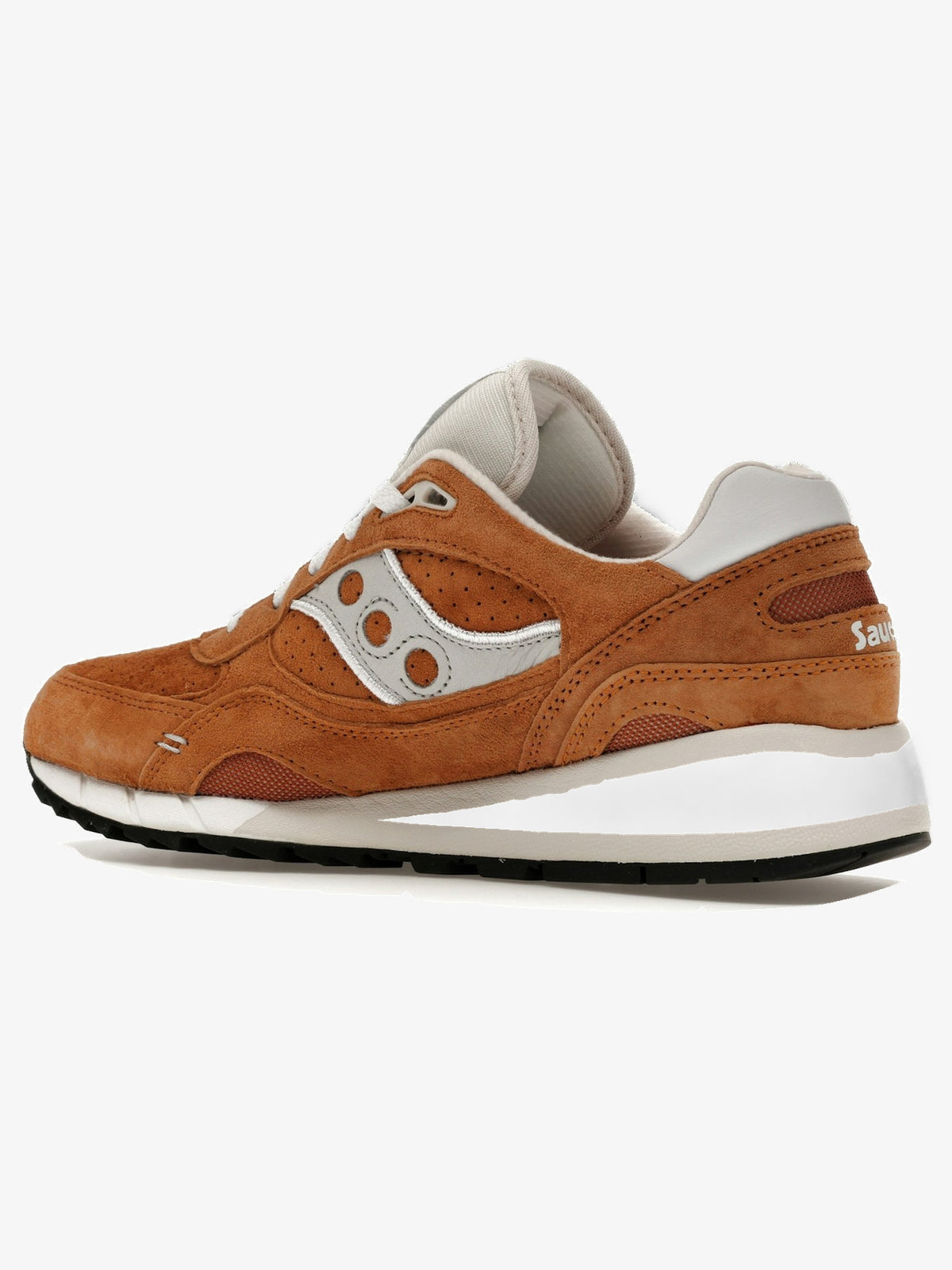 Saucony Shadow 6000 'Khaki Orange' – rear three-quarter