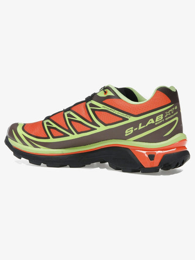 Salomon XT-6 'Red Orange Sharp Green' – rear three-quarter