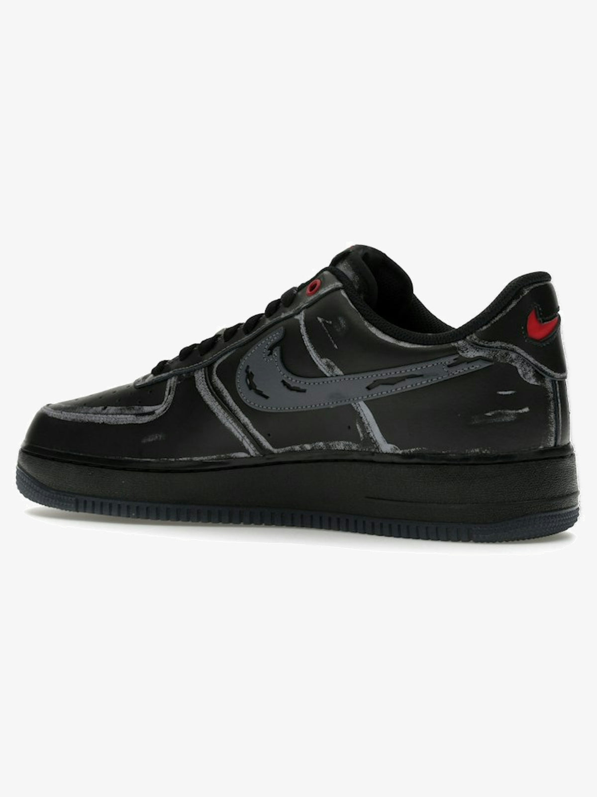 Nike Air Force 1 Low 'Scream Ghostface Black' – rear three-quarter