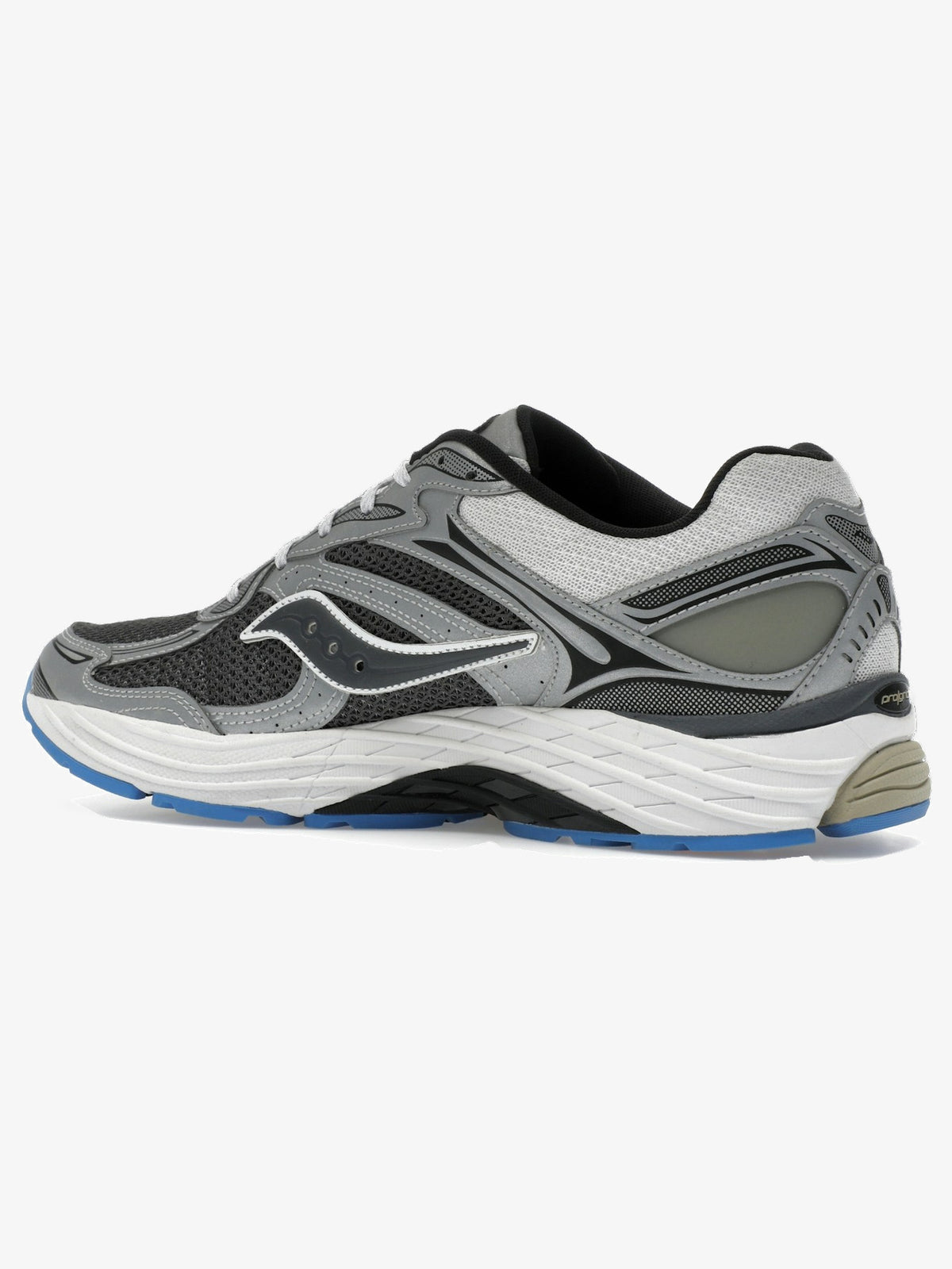 Saucony ProGrid Omni 9 'Metallic Grey Silver' – rear three-quarter