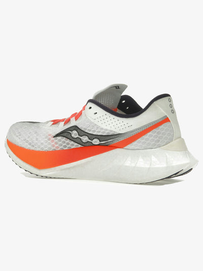 Saucony Endorphin Pro 4 'White Black' – rear three-quarter