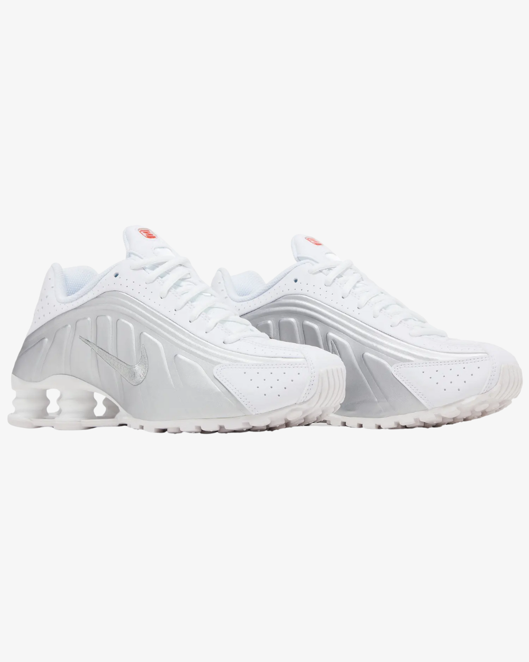 Nike Shox R4 GS White Metallic Silver 2025