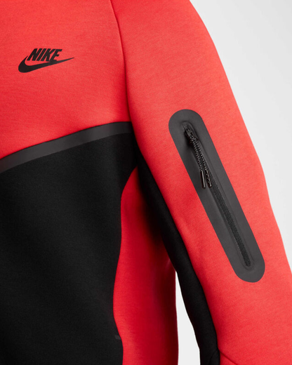 Nike Tech Fleece Full Zip Hoodie - Light Crimson