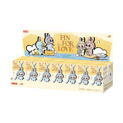 Pop Mart Labubu The Monsters Pin for Love Series Vinyl Plush Pendant (A-M) Sealed Case (14 Blind Box)