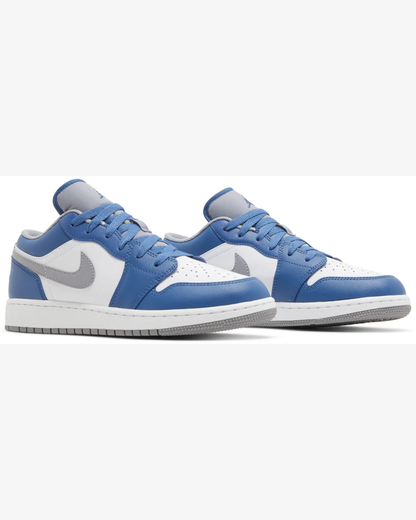Air Jordan 1 Low GS True Blue Cement