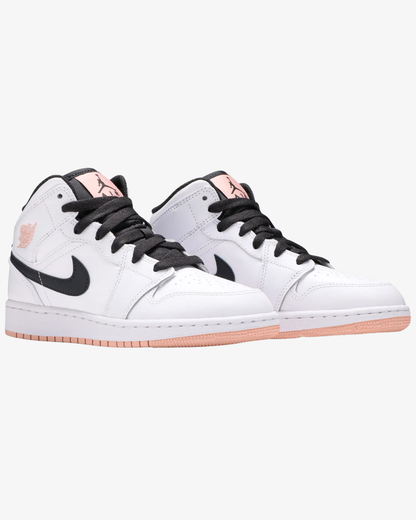 Air Jordan 1 Mid GS White Arctic Orange