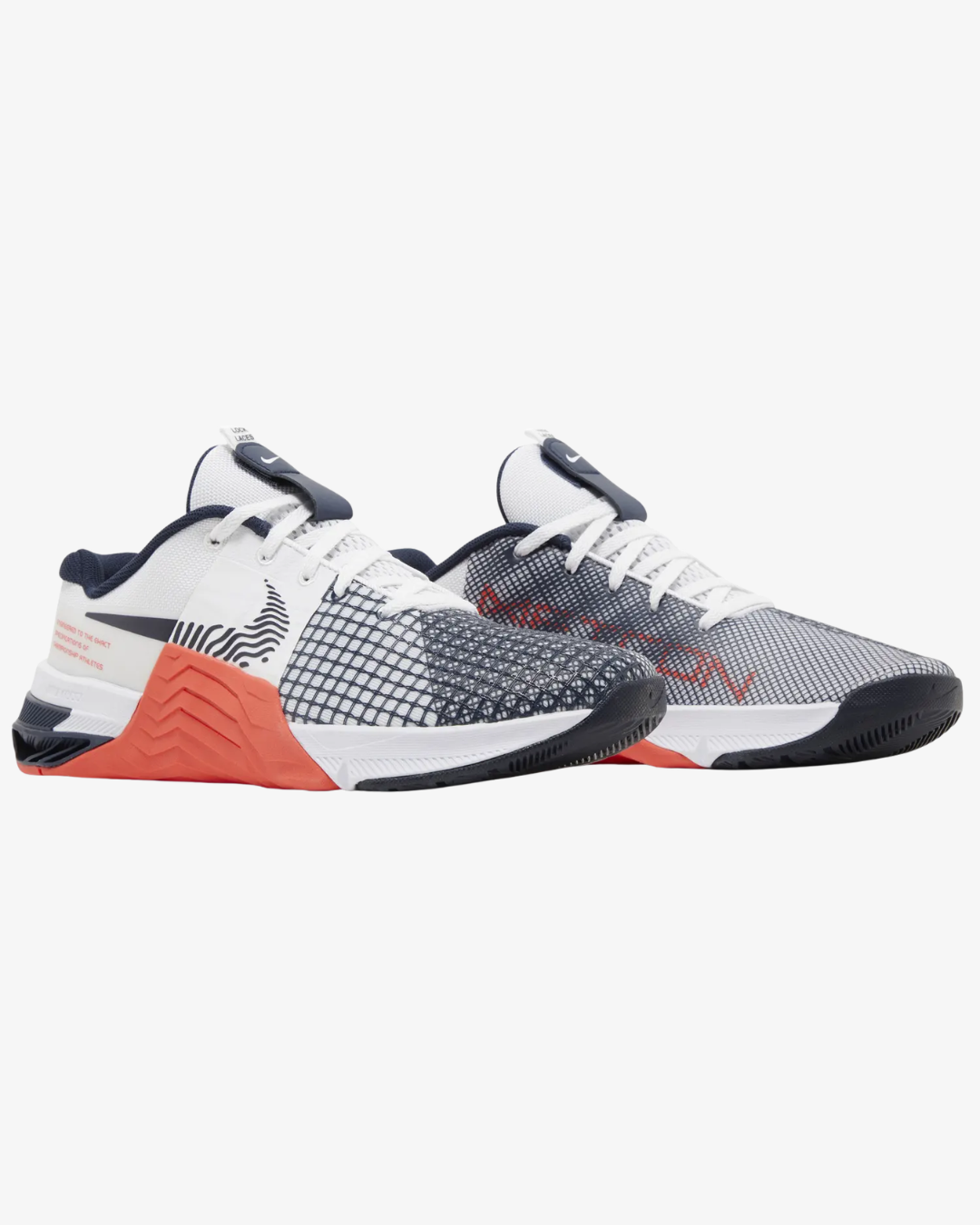 Nike Metcon 8 White Crimson Obsidian