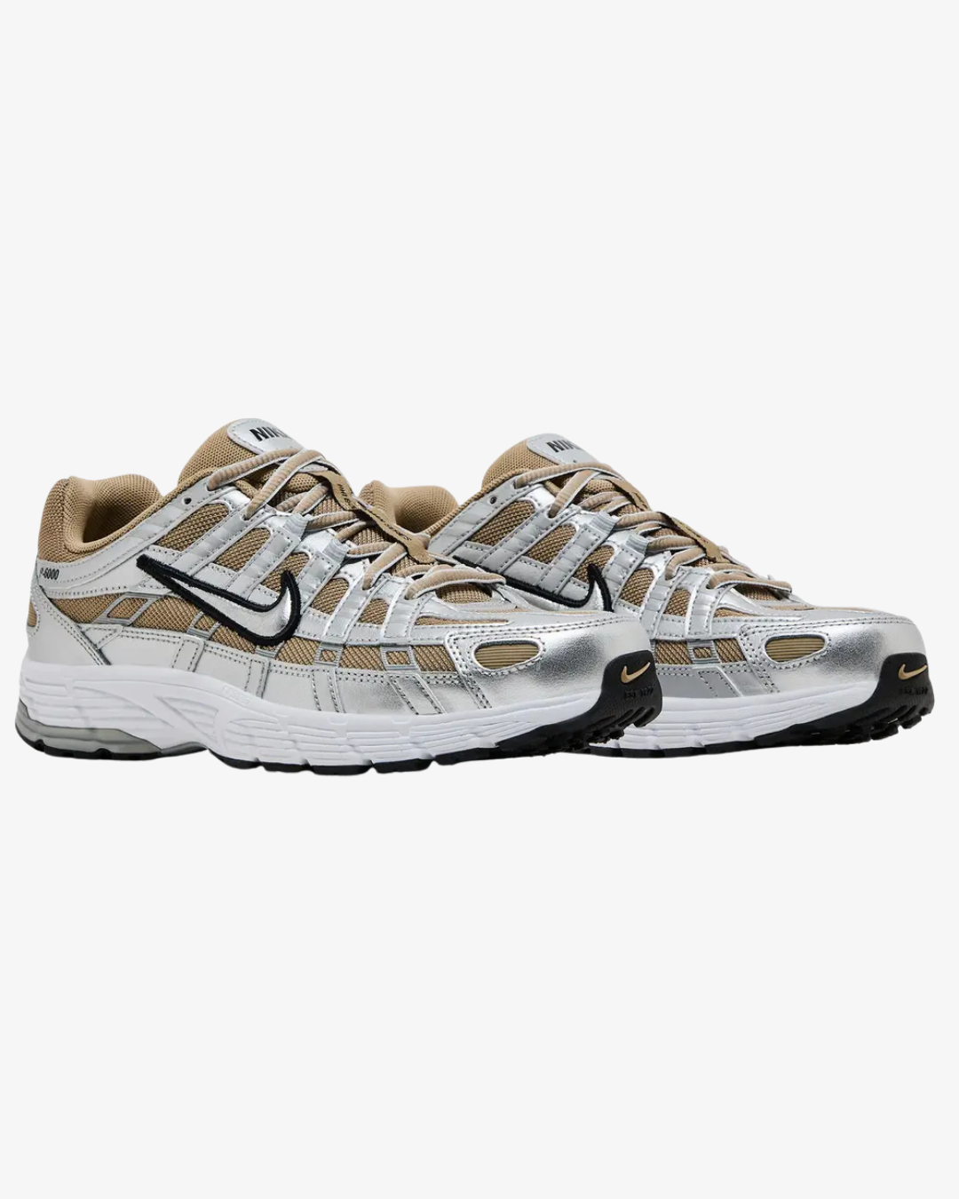 Nike P-6000 Khaki Metallic Silver