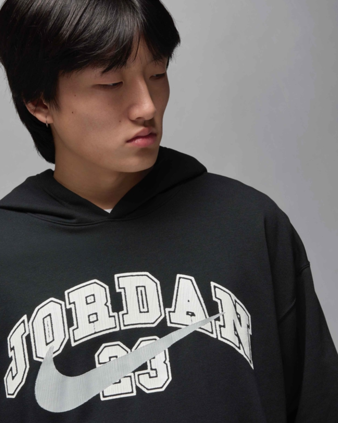 Jordan MVP Mens Oversized French Terry Pullover Hoodie (Black)