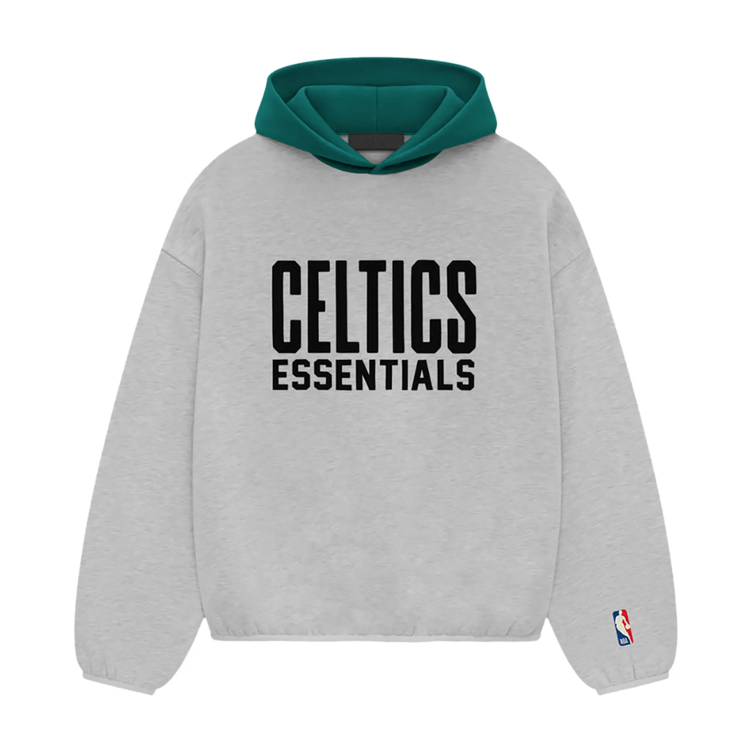 Fear of God Essentials NBA Celtics Hoodie Light Heather