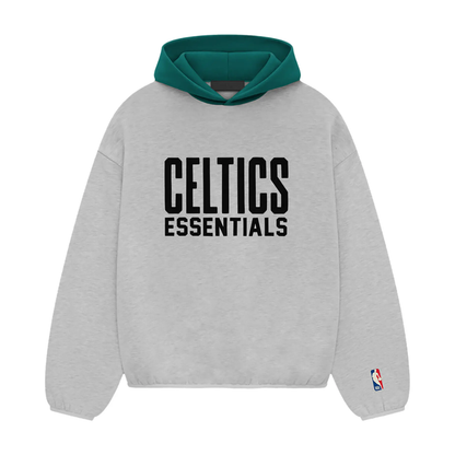 Fear of God Essentials NBA Celtics Hoodie Light Heather